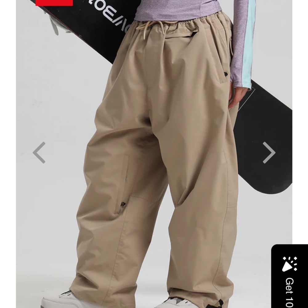 Women’s Tan Snowboarding Pants